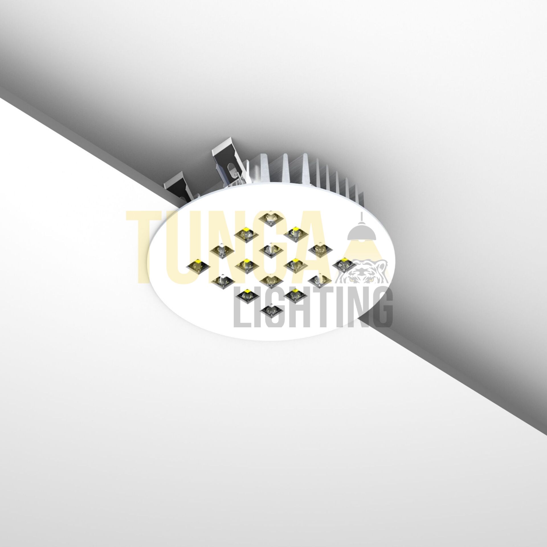 Kuyumcu Armatürü Yuvarlak 180Ø 24W