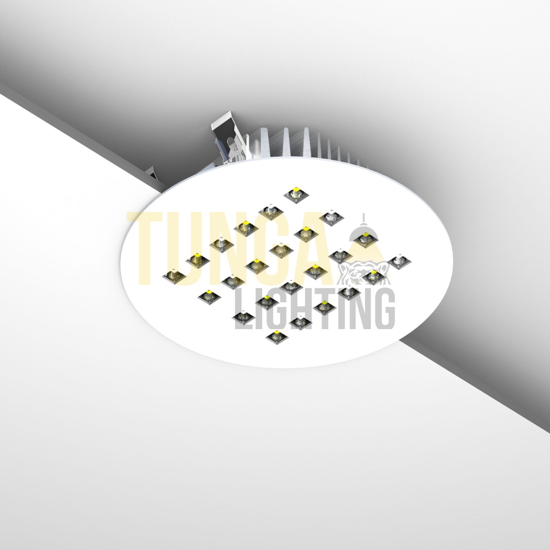 Kuyumcu Armatürü Yuvarlak 240Ø 36W