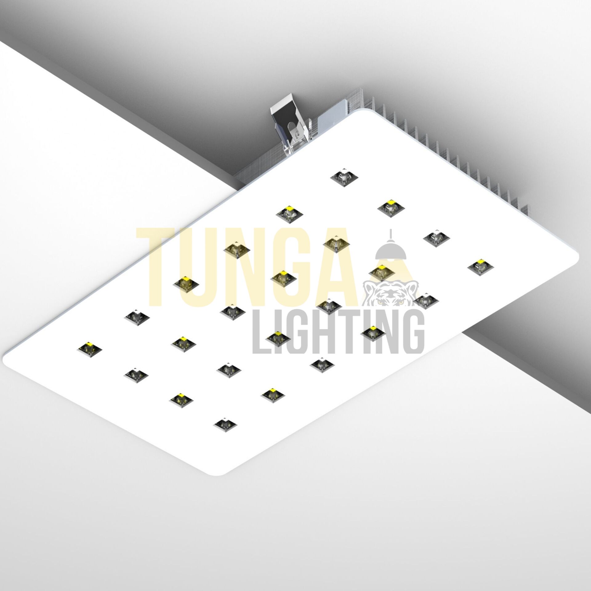 Kuyumcu Armatürü Dikdörtgen 210x360 Mm 36W