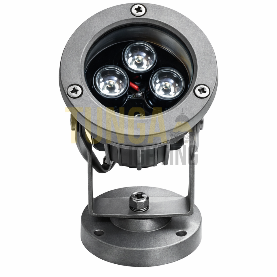 3W Bahçe Cephe Armatürü IP65 12V & 220V Pirinç Ventil