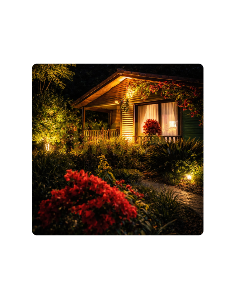 3W Bahçe Cephe Armatürü IP65 12V & 220V Pirinç Ventil