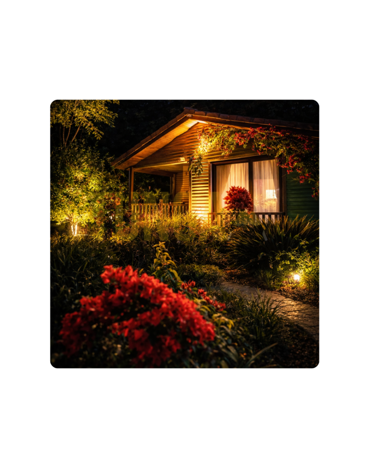 9W Bahçe Cephe Armatürü IP65 12V & 220V Pirinç Ventil