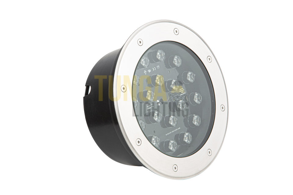 18W Zemin Gömme Kasa Yuvarlak IP65 220V