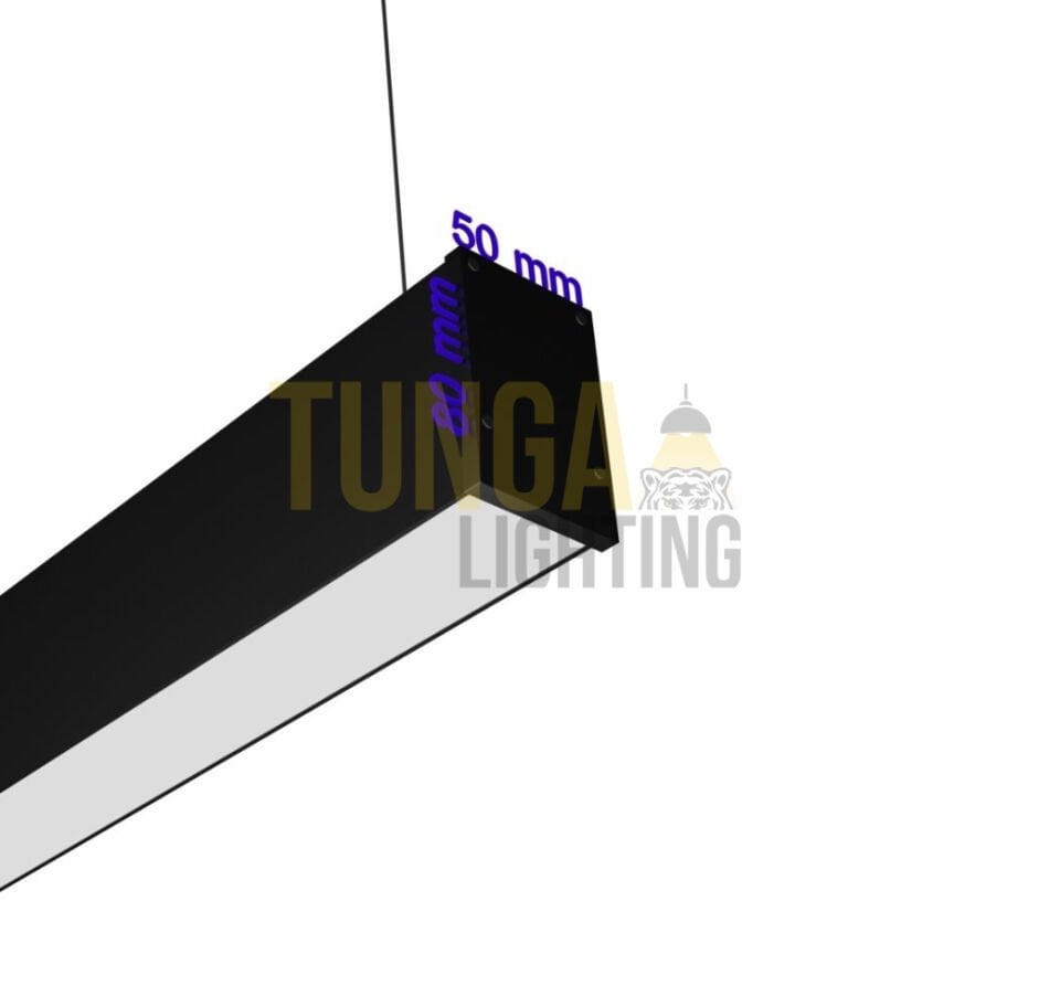 Lineer LED Armatür Sarkıt 30W/M 50x80 Kasa