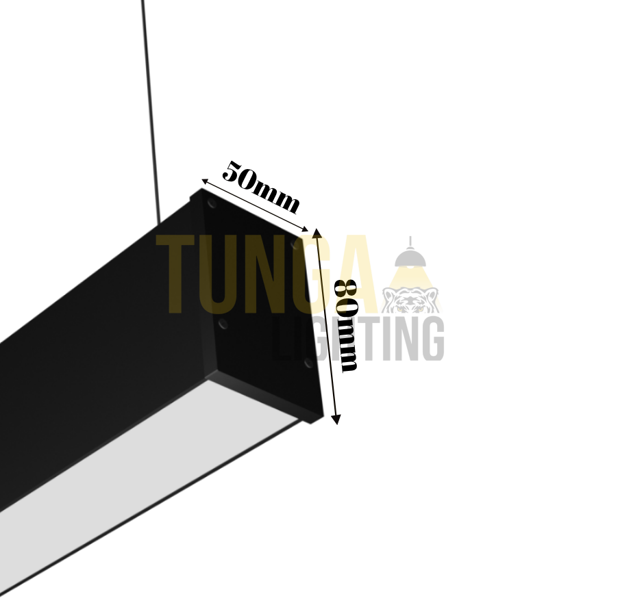 Lineer LED Armatür Sarkıt 42W/M 50x75 Kasa