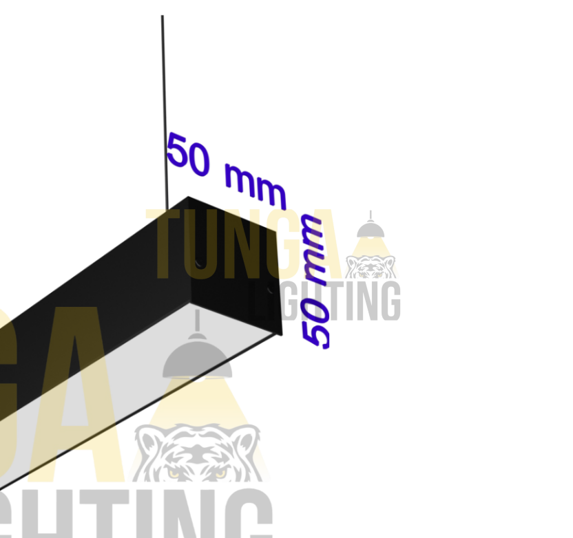 Lineer LED Armatür Sarkıt 30W/M 50x50 Kasa