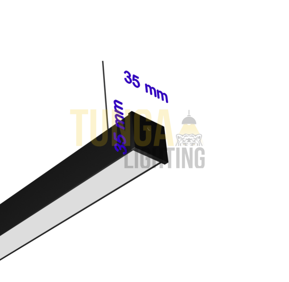 Lineer LED Armatür Sarkıt 30W/M 35x35 Kasa
