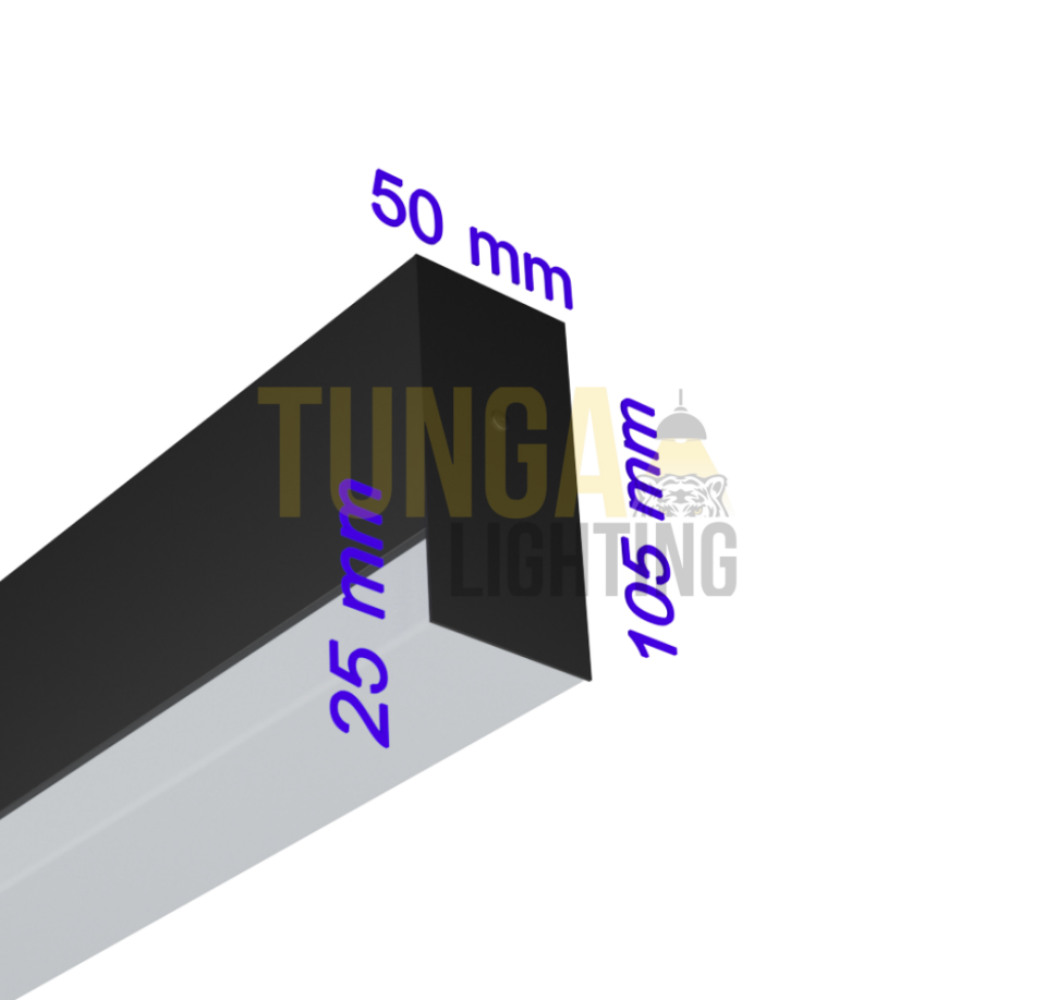 Lineer LED Armatür Sarkıt 42W/M 50x105 Kasa