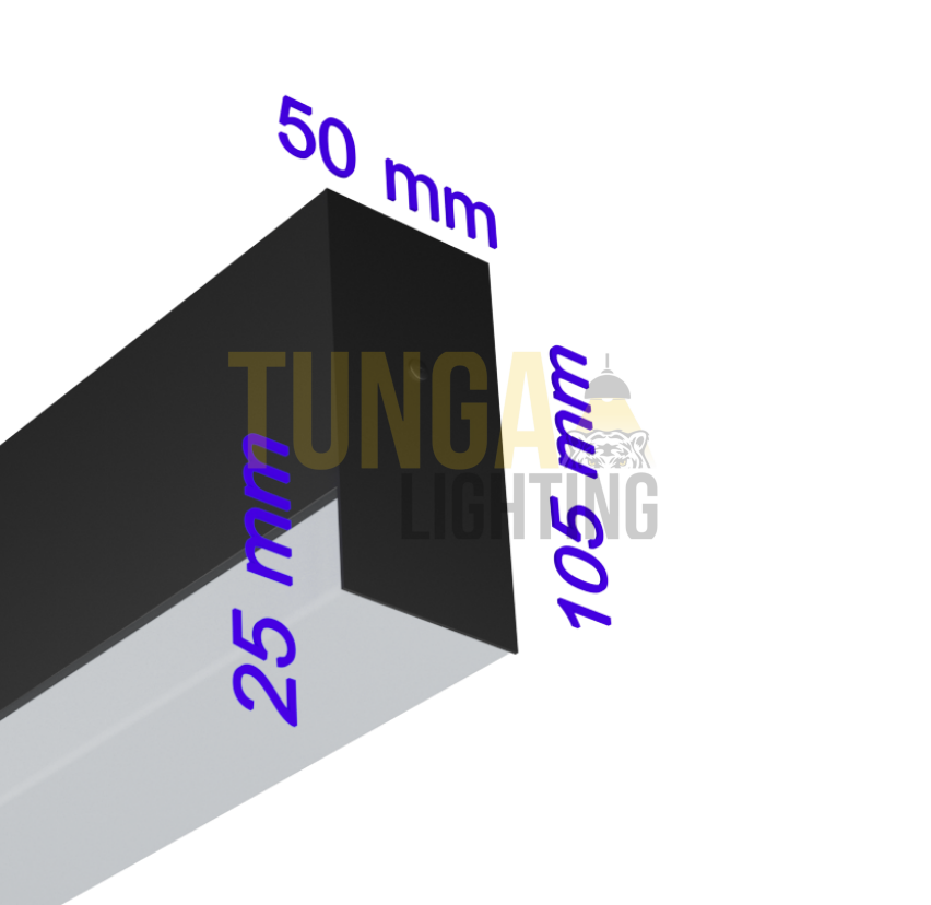 Lineer LED Armatür Sarkıt 30W/M 50x75 Kasa