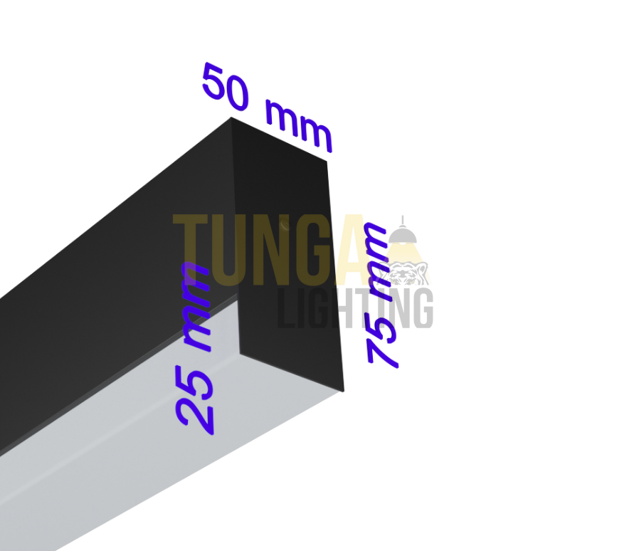 Lineer LED Armatür Sarkıt 42W/M 50x75 Kasa