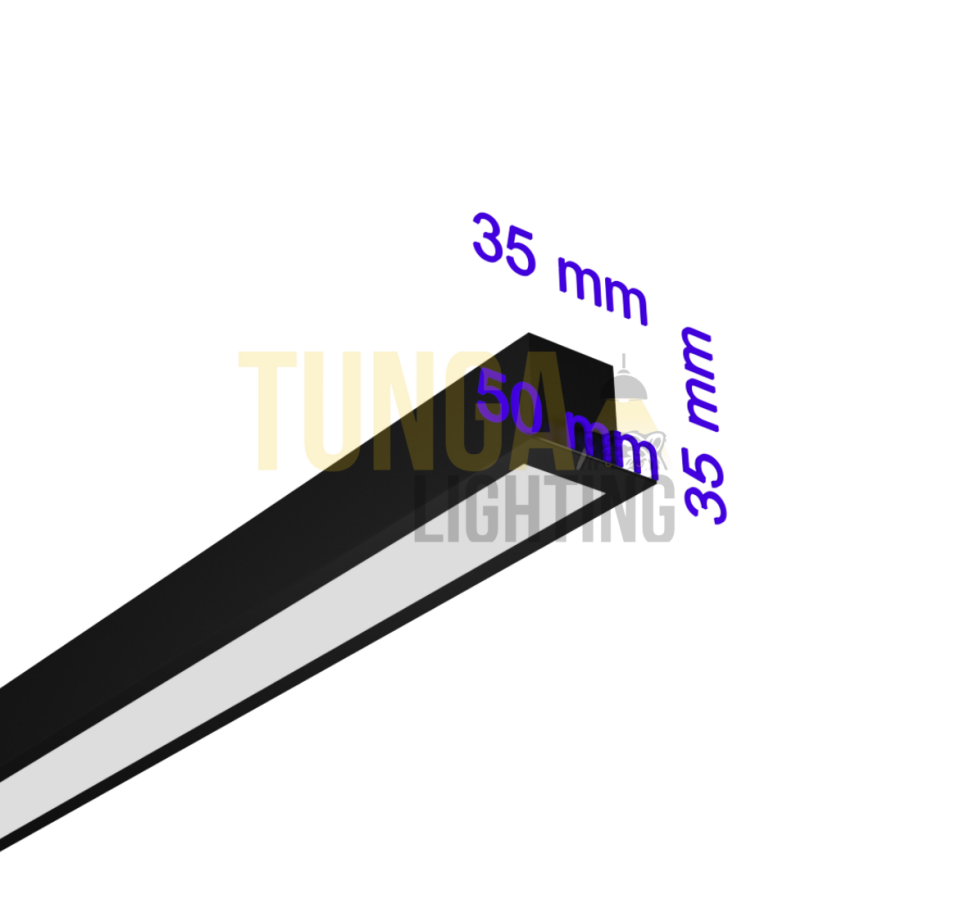 Sıva Altı Lineer Led Armatür 30W/M 50x35x35 Kasa