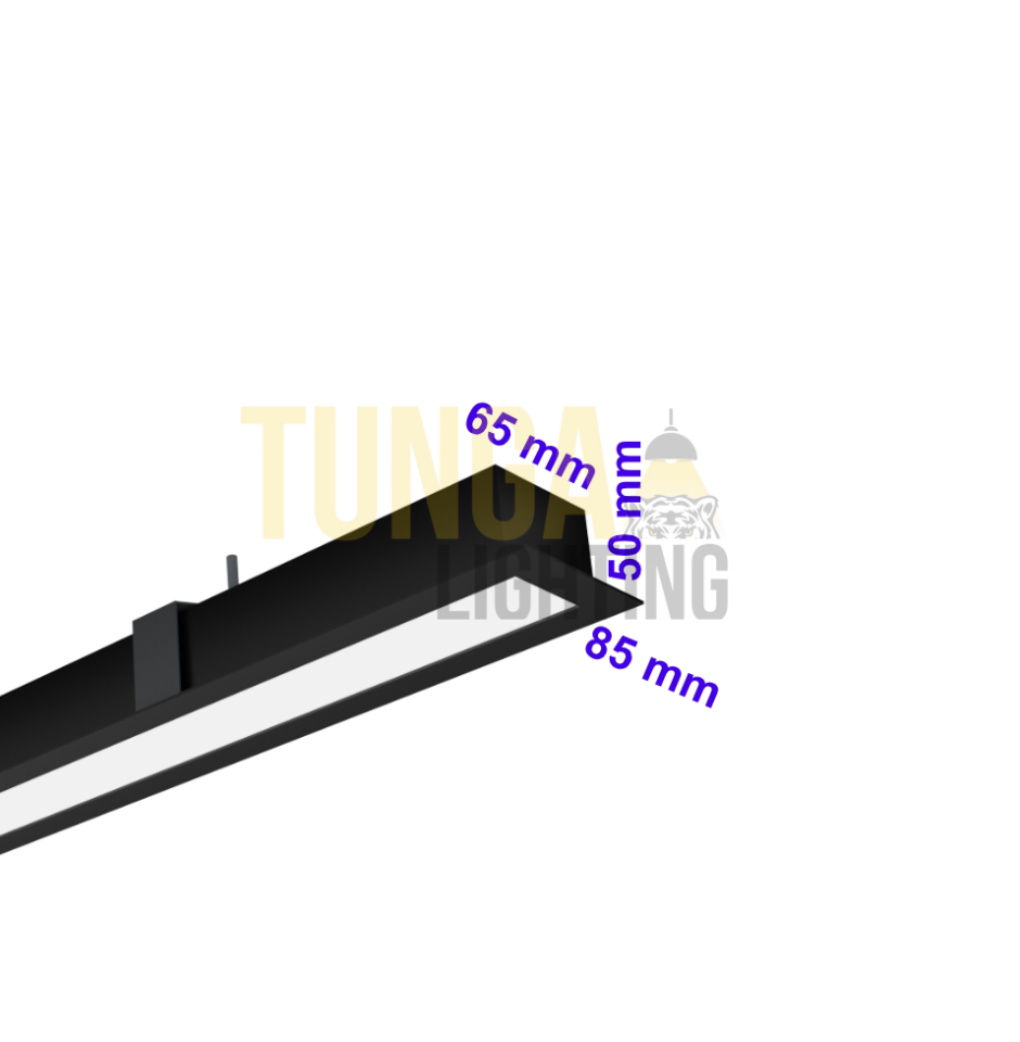 Sıva Altı Lineer LED Armatür 42W/M 85x65x50 Kasa