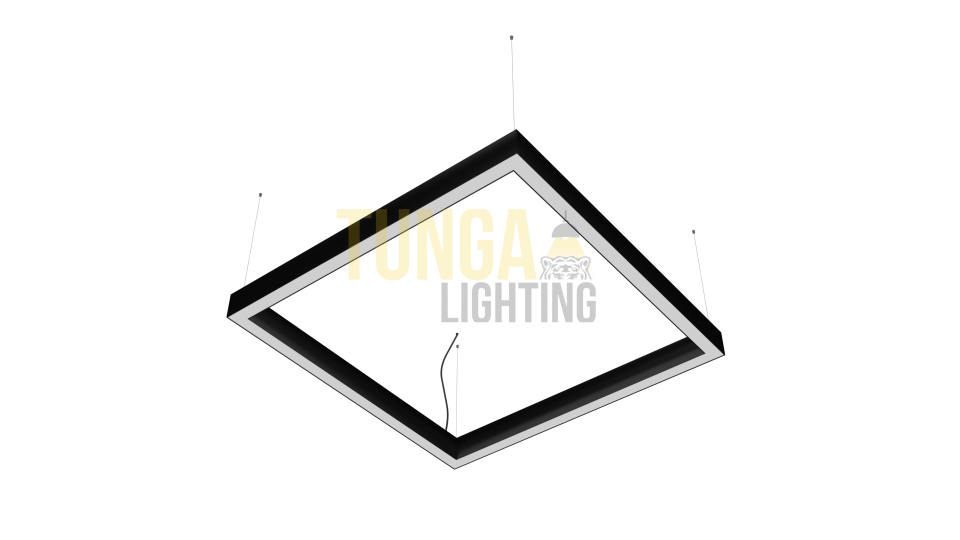 Kare Simit Lineer Sarkıt Aydınlatma 35x66 Kasa