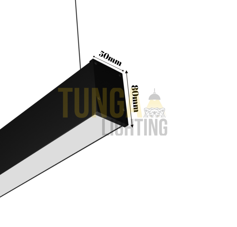 Dikdörtgen Lineer Aydınlatma 50x80 Kasa