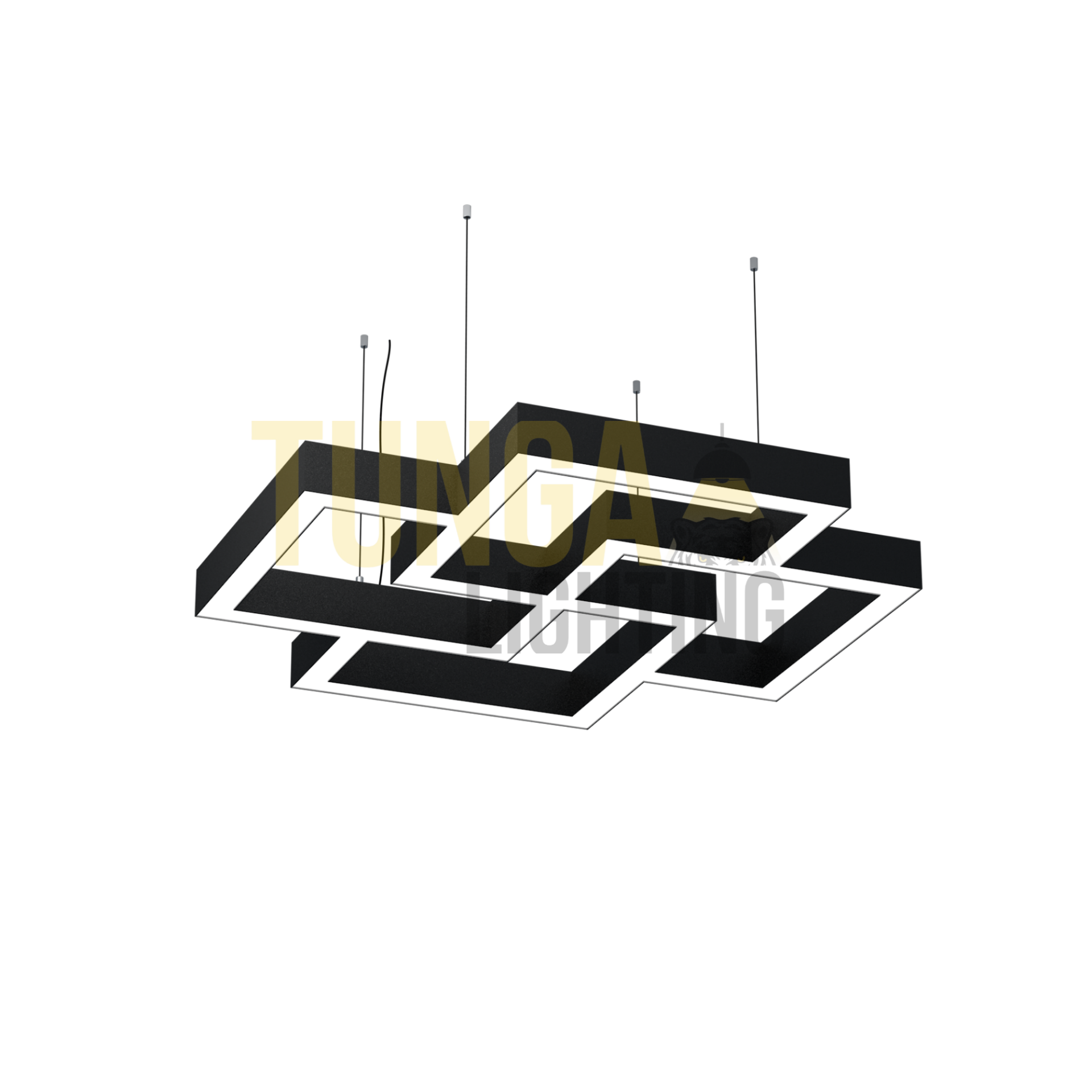 Quadra Dekoratif Lineer Aydınlatma 101x101 CM 185W 50x80 Kasa