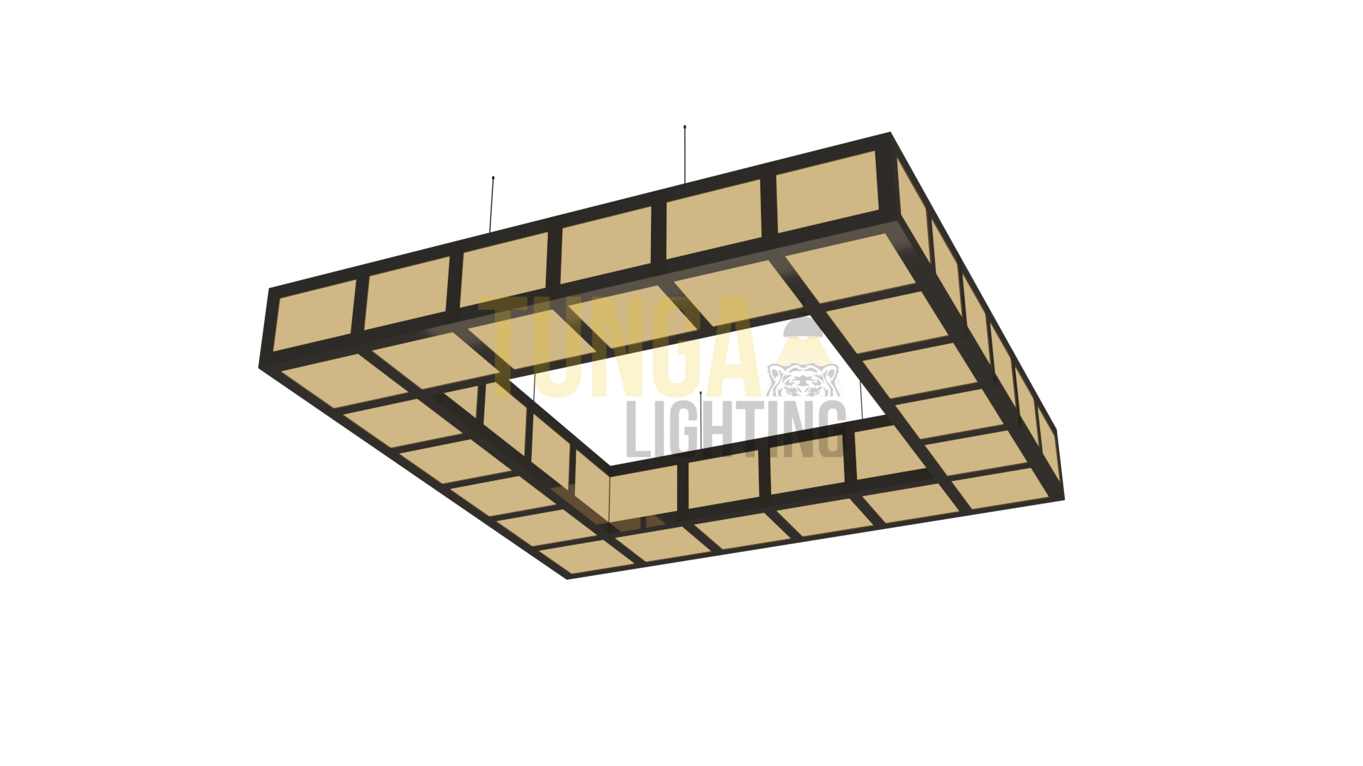 Grid Kare Sarkıt Aydınlatma LED Armatür 115x115 CM