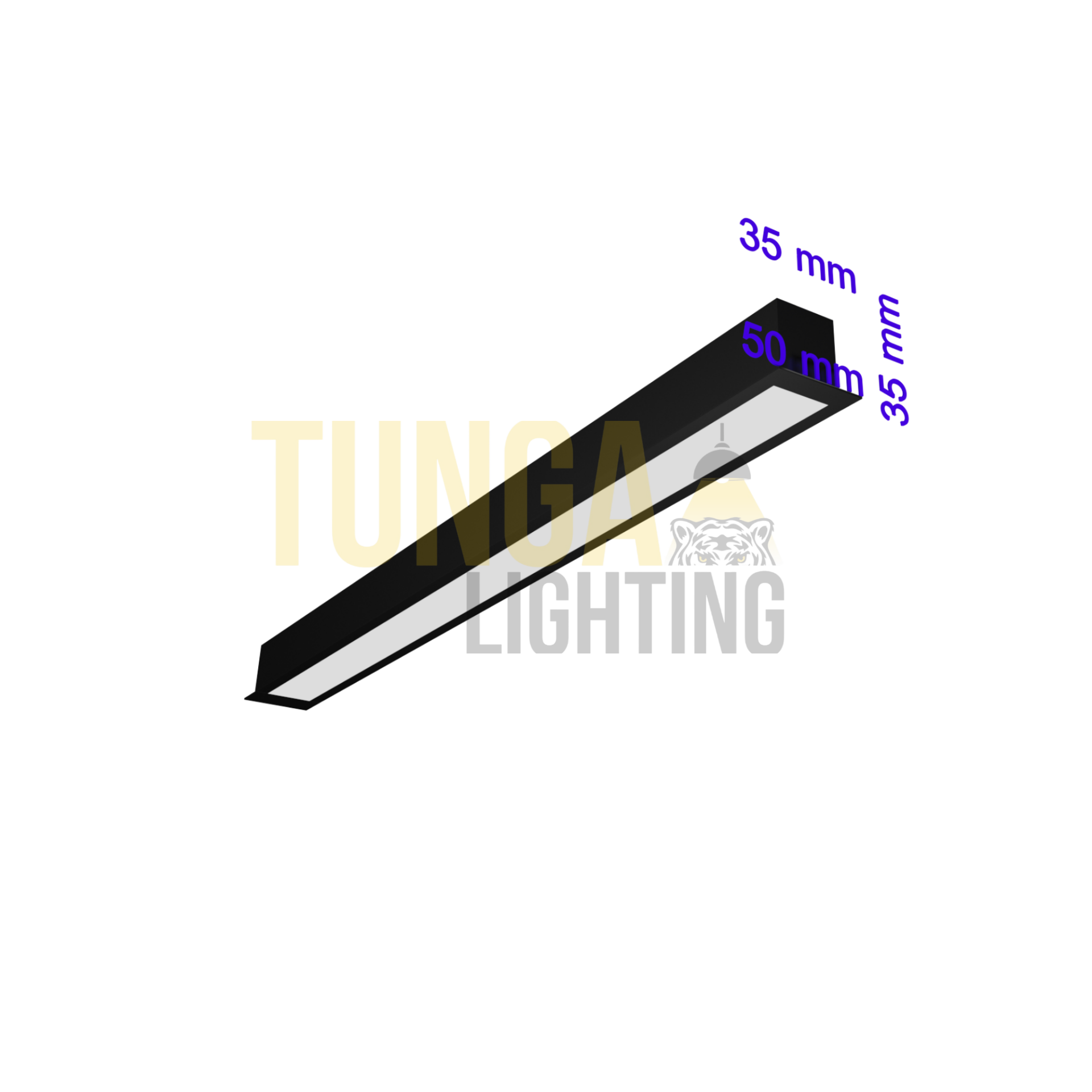 Sıva Altı Lineer Led Armatür 30W/M 50x35x35 Kasa