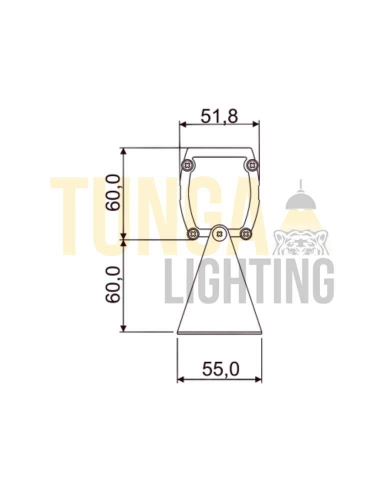 Wallwasher Aydınlatma 6W | IP65 | 220V | Rotasyon Ayak | CE