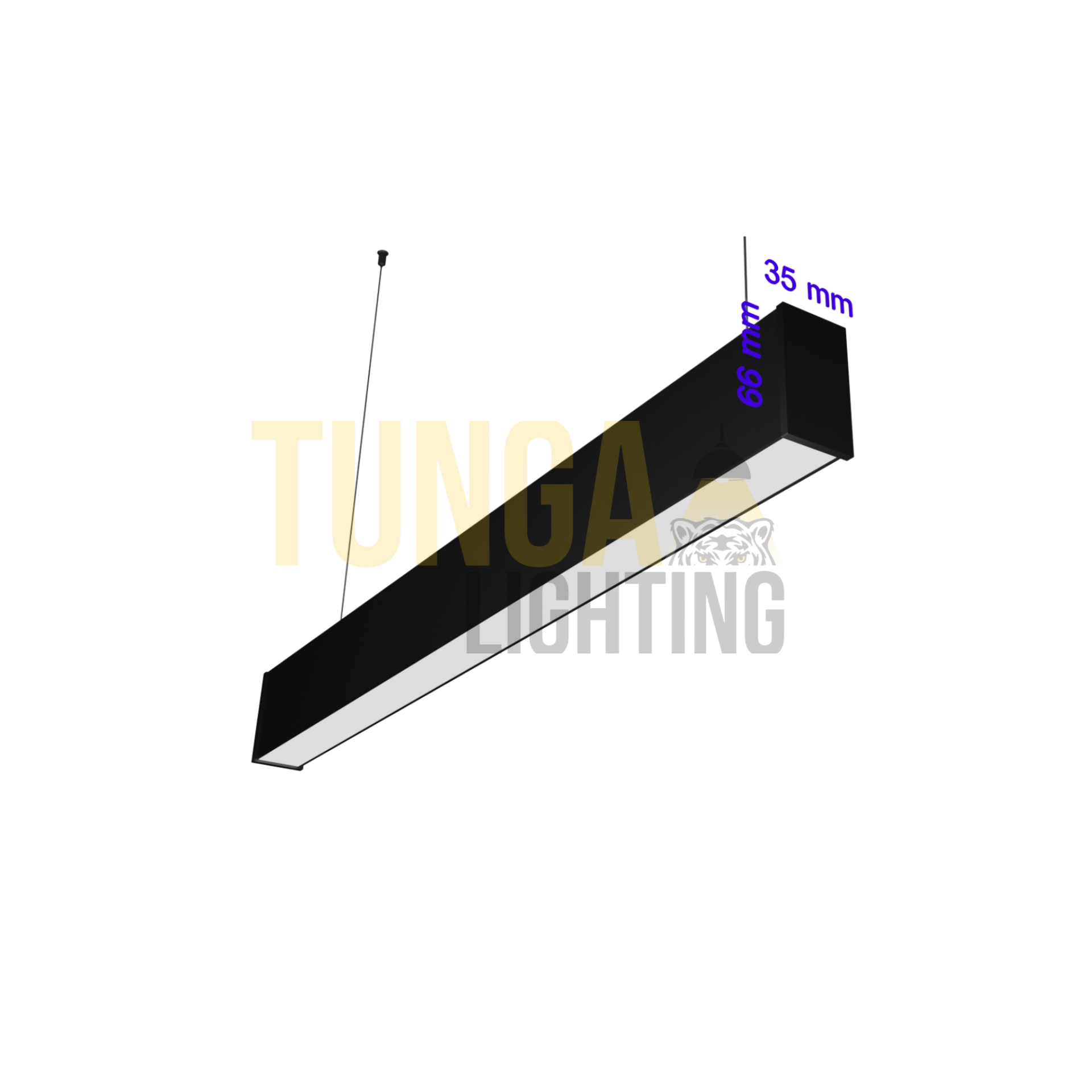 Lineer LED Armatür Sarkıt 30W/M – 35x66