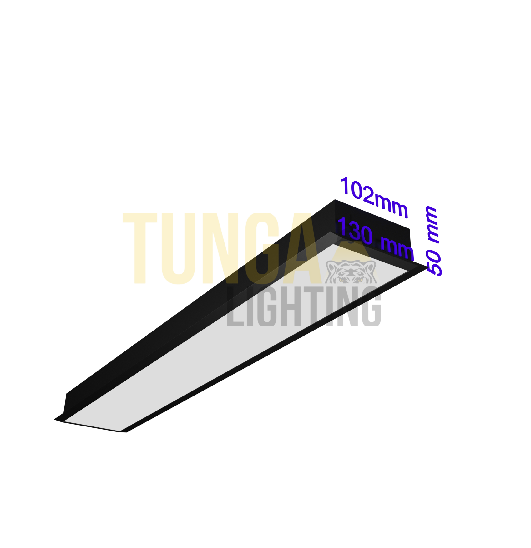 Sıva Altı Lineer LED Armatür 42W/M 130x110x50 Kasa