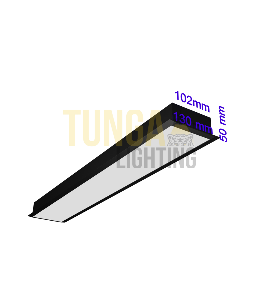 Sıva Altı Lineer LED Armatür 42W/M 130x110x50 Kasa