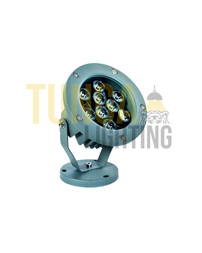 9W Bahçe / Cephe Armatürü | 12V-220V | IP65 | CE | Pirinç Ventil Rakor