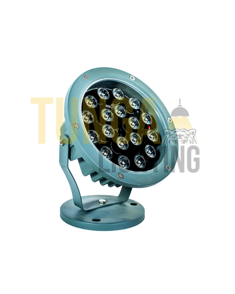 18W Bahçe / Cephe Armatürü | 24V-220V | IP65 | CE | Pirinç Ventil Rakor