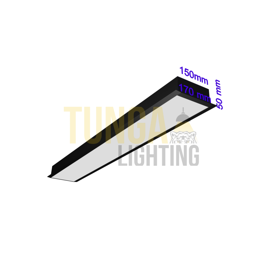 Sıva Altı Lineer LED Armatür 63W/M 170x150x50 Kasa