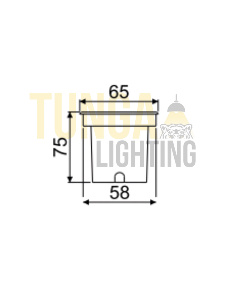 1W Sıva Altı Zemin Yuvarlak Gömme Kasa | 220V | IP65 | CE | Pirinç Ventil Rakor