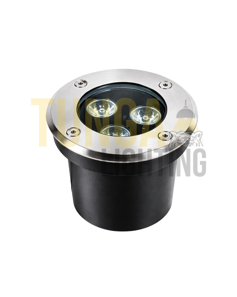 3W 10Ø Sıva Altı Zemin Yuvarlak Gömme Kasa | 220V | IP65 | CE | Pirinç Ventil Rakor