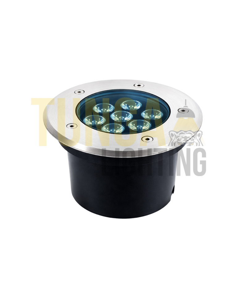 9W Sıva Altı Zemin Yuvarlak Gömme Kasa | 220V | IP65 | CE | Pirinç Ventil Rakor