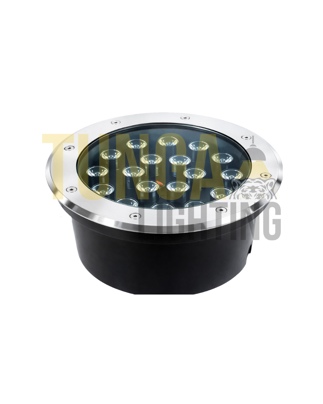 18W Sıva Altı Zemin Yuvarlak Gömme Kasa | 220V | IP65 | CE | Pirinç Ventil Rakor