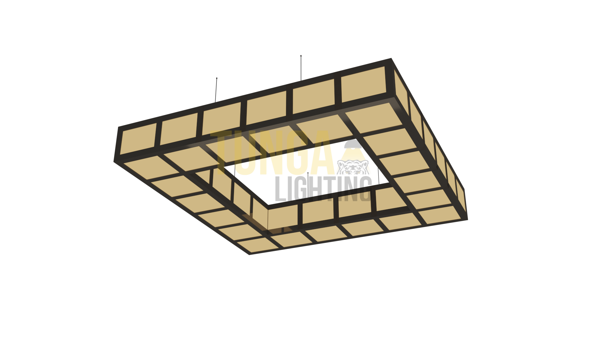 Grid Kare Sarkıt Aydınlatma LED Armatür 115x115 CM