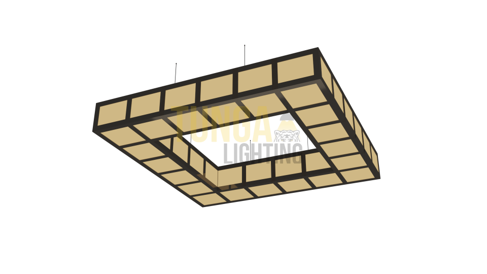 Grid Kare Sarkıt Aydınlatma LED Armatür 115x115 CM