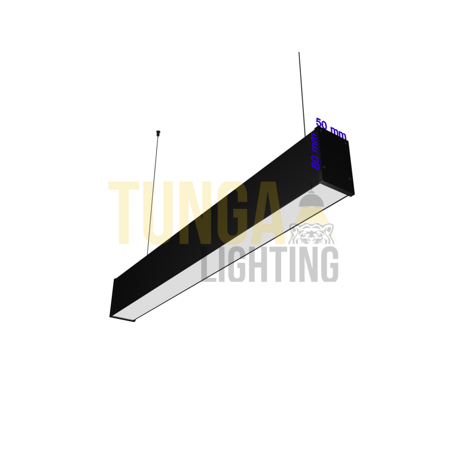 Lineer LED Armatür Sarkıt 42W/M - 50x80 Kasa