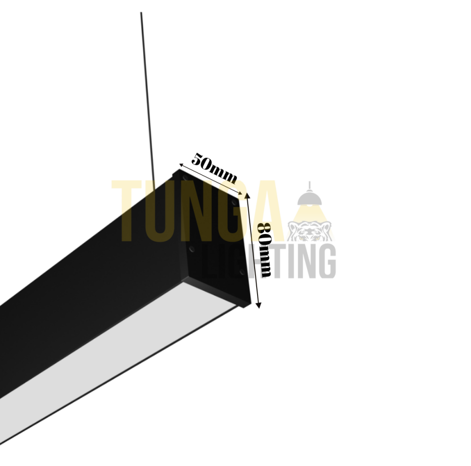 Quadra Dekoratif Lineer Aydınlatma 101x101 CM 185W 50x80 Kasa