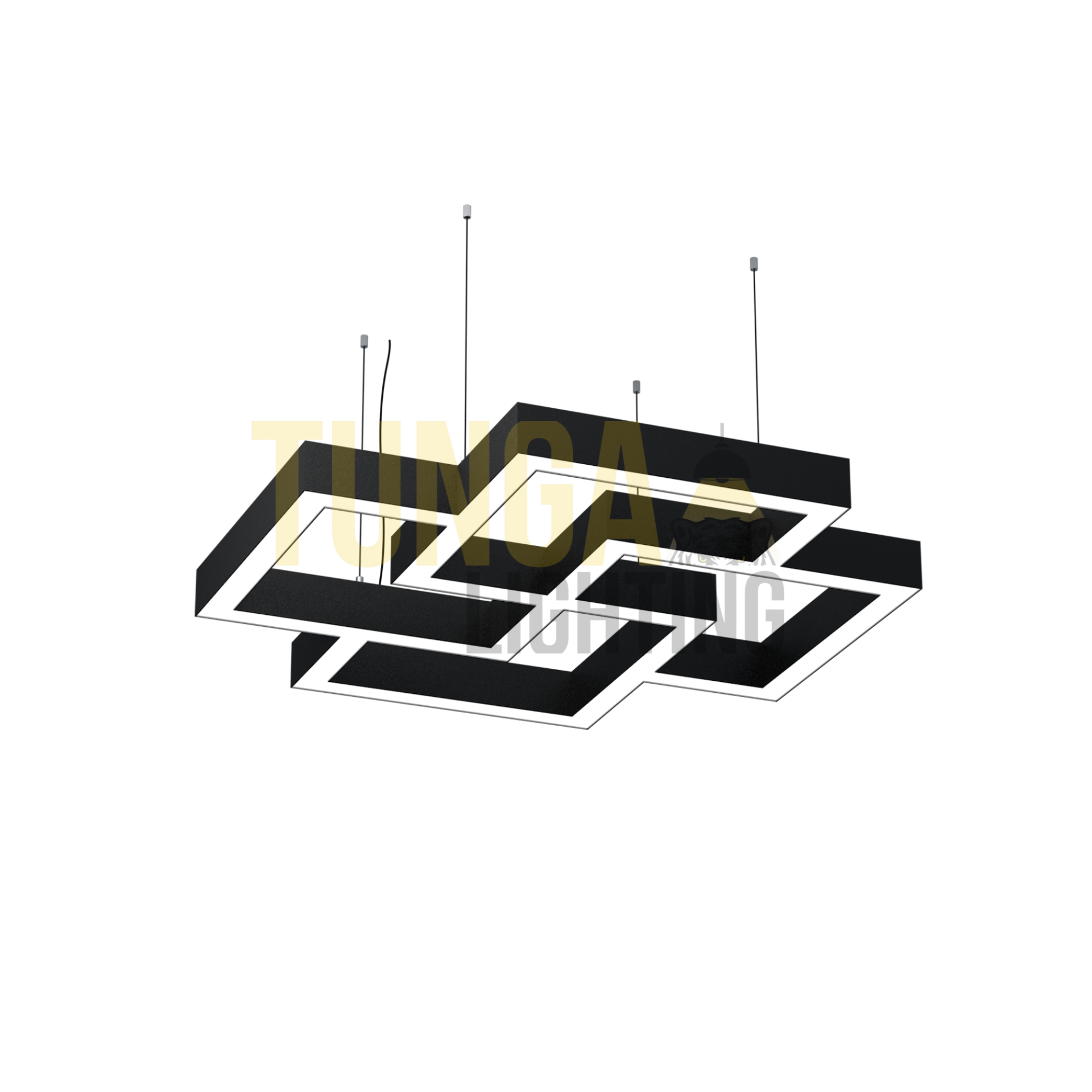 Quadra Dekoratif Lineer Aydınlatma 101x101 CM 185W 50x80 Kasa